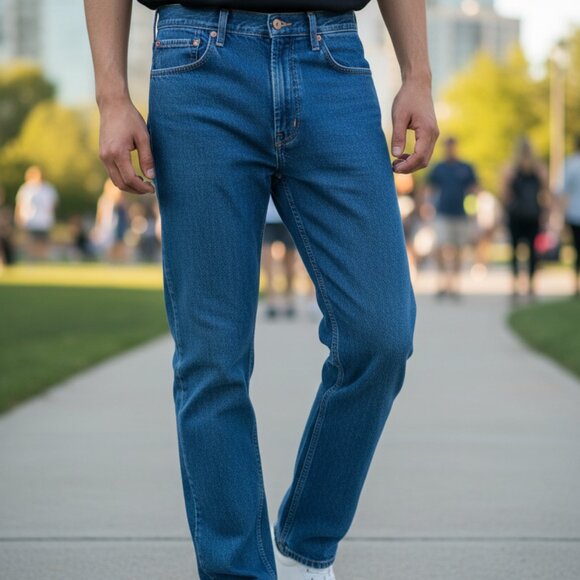 Levi's Other - Vintage Levi’s 505 Men’s Jeans Straight Leg Classic Blue Denim USA 34-30